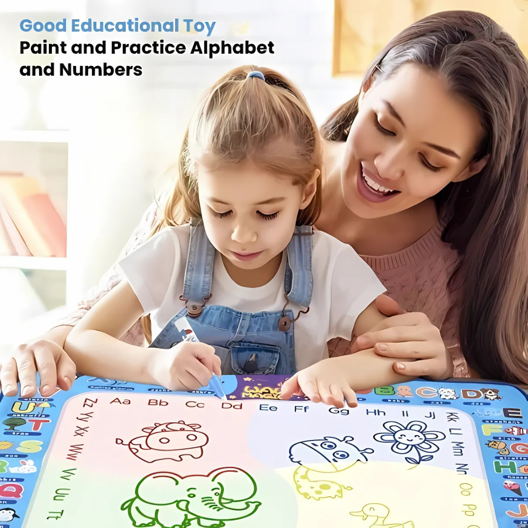 Magic Water Doodle Mat – Reusable, Mess-Free Learning for Kids with Skin friendly material