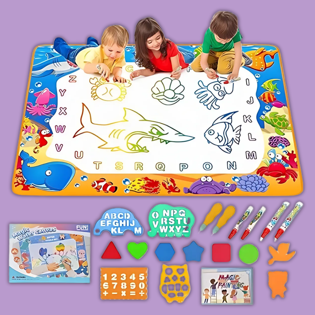 Magic Water Doodle Mat – Reusable, Mess-Free Learning for Kids with Skin friendly material