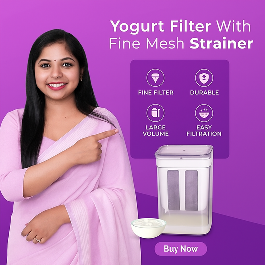 All-in-One Yogurt Strainer with Fine Mesh Filter
