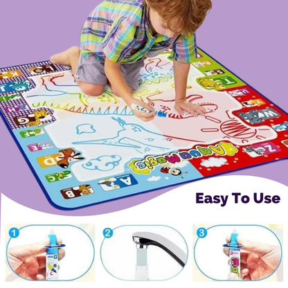 Magic Water Doodle Mat – Reusable, Mess-Free Learning for Kids with Skin friendly material