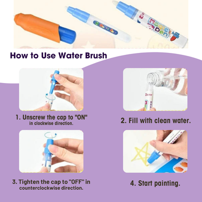 Magic Water Doodle Mat – Reusable, Mess-Free Learning for Kids with Skin friendly material