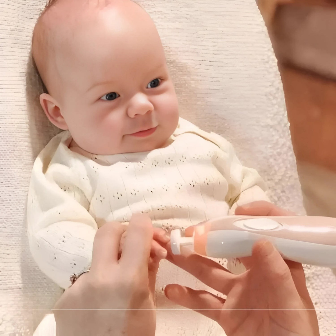 Baby Nail Grooming Kit, 2 Speed, 6 Heads, With LED and Travel Cap